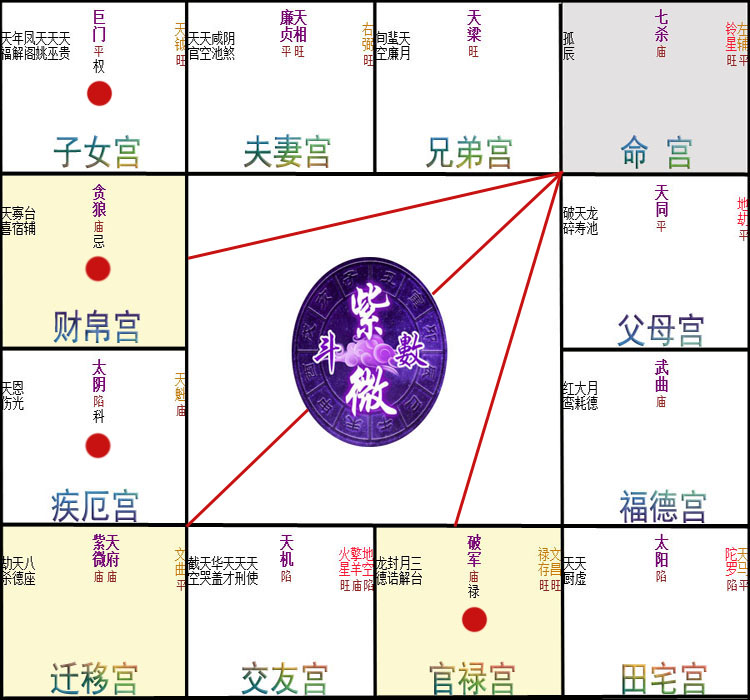 紫微命宫图片